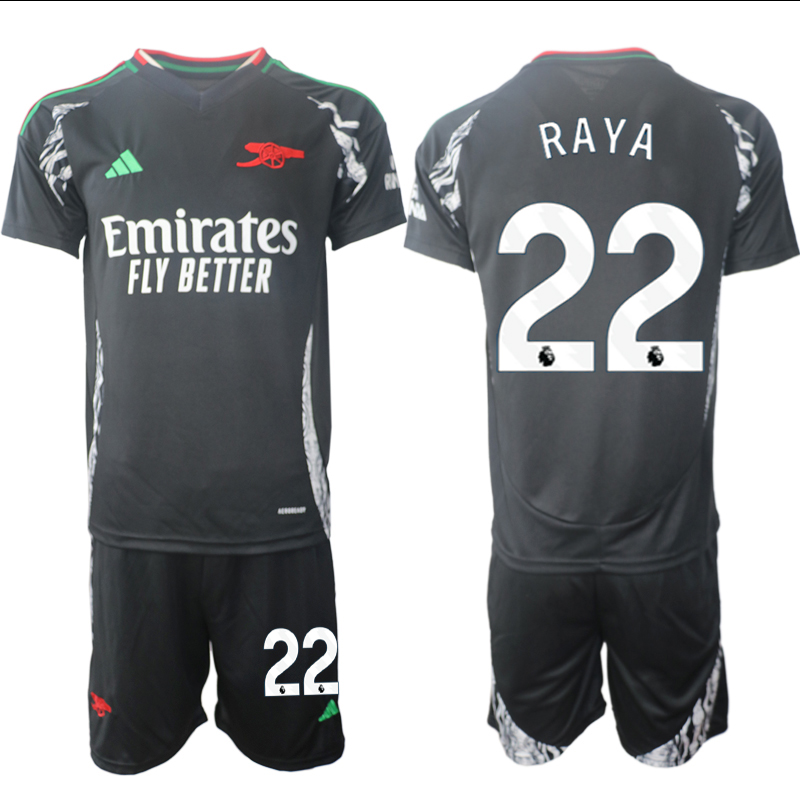 Men 2024-2025 Club Arsenal away Black 22 Soccer Jersey